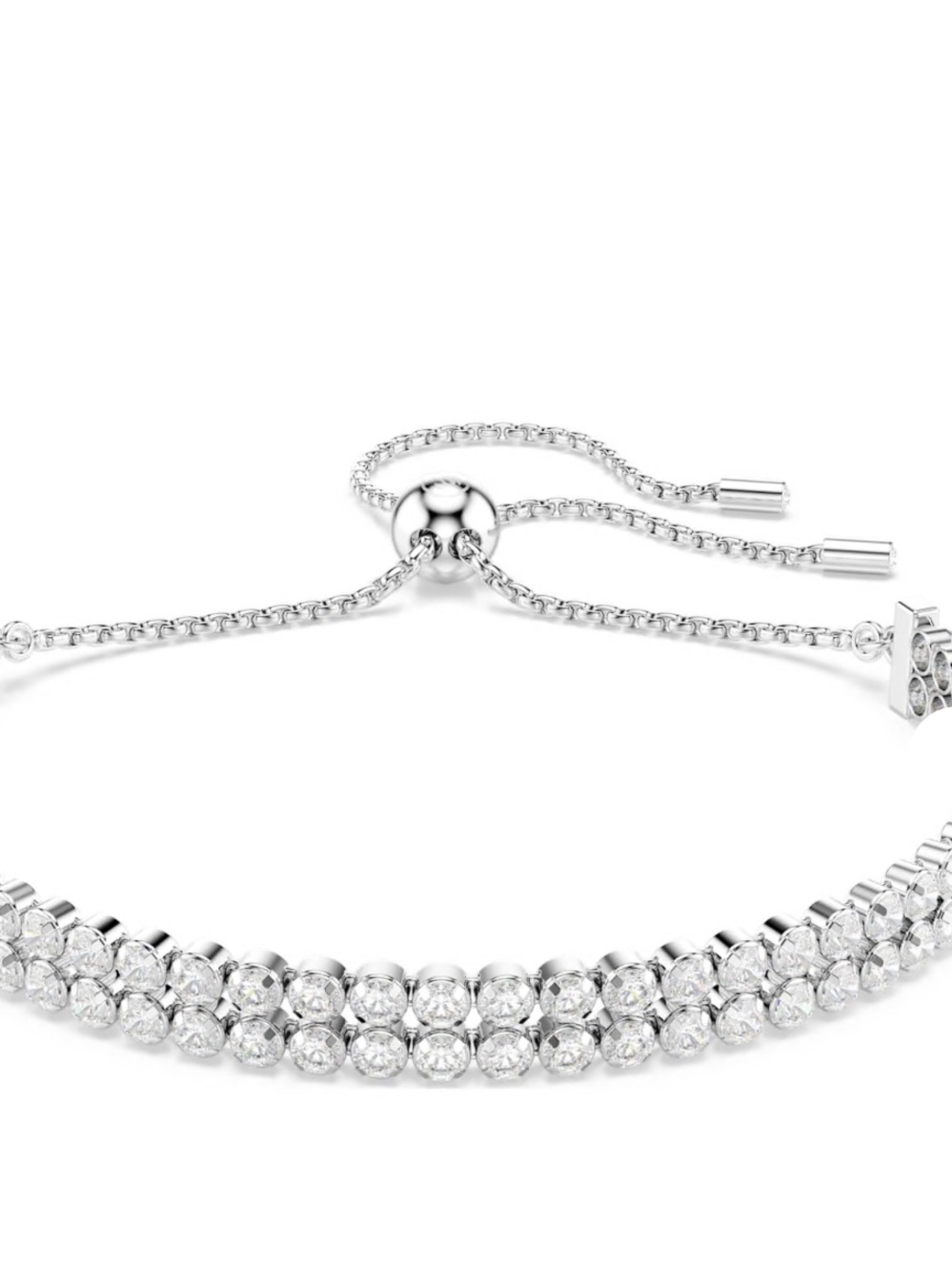 🔮Swarovski🔮Matrix Bracelet-Round Cut, White Adjustable Tennis Bracelet